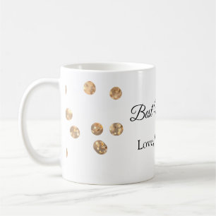 Golden balls glitter best mom ever add name mother coffee mug