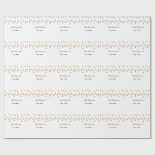 Golden balls glitter best mom ever add name mother wrapping paper