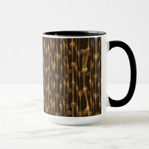 Golden Bamboo Nature Pattern Mug