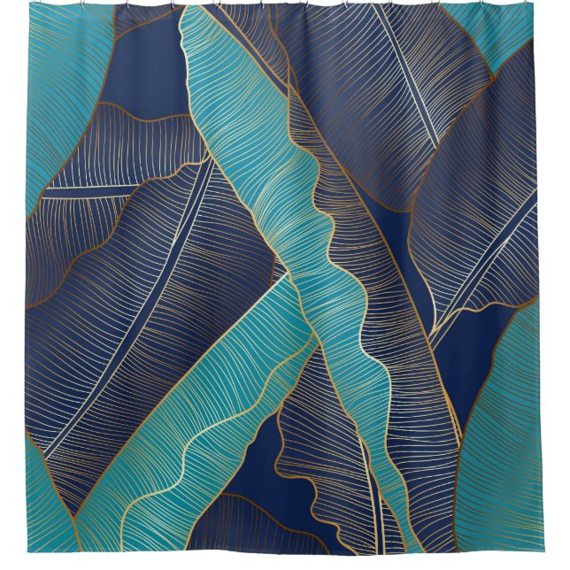 Golden Banana Leaf: Luxury Pattern. (Front)