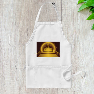Golden Bank Corridor Glowing Dollar Finance  Standard Apron