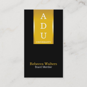 Golden Banner Business Card