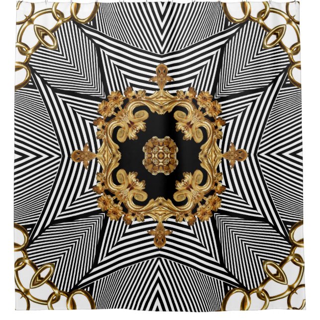 Golden Baroque: Elegant Chains Ornament (Front)