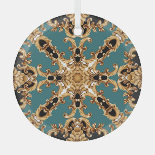 Golden baroque, luxurious ornament design.
