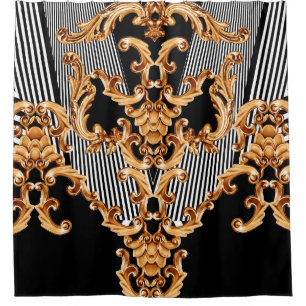 Golden baroque ornament