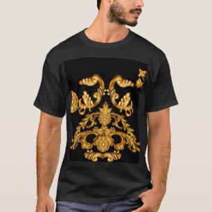 Golden Baroque, Ornamental Elements. T-Shirt