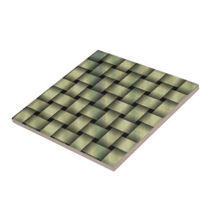 Golden Basket Weave Tile