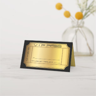 GOLDEN Bat Mitzvah Seating Table Escort Card
