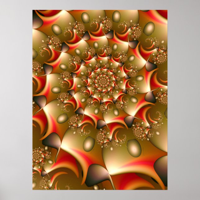 Golden Beans Spiral Poster (Front)