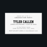 Golden Bear Varsity Text-only Grad Party Enclosure Card<br><div class="desc">This minimalist grad party insert includes sporty lettering and room for lots of text. Please visit my Zazzle store for other options and coordinating grad party items. Don't hesitate to DM if you have requests for this design or matching pieces.</div>