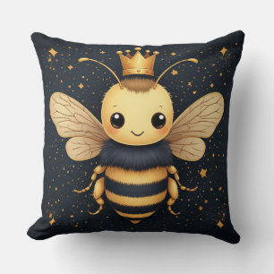 Golden Bee For Beekeepers And Honey Lovers Throw Pillow