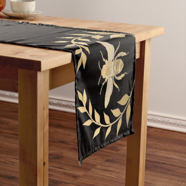 Golden Bee Short Table Runner (In Situ)