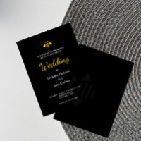 Golden Bee Wedding Invitations