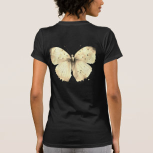Golden beige butterfly women's T-Shirt