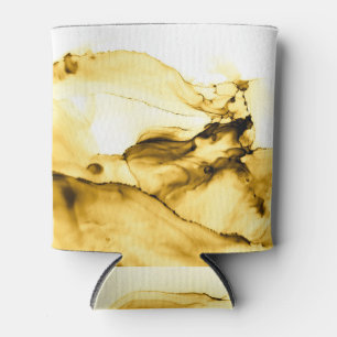 Golden Beige Ink: Glitter Alcohol Art Can Cooler
