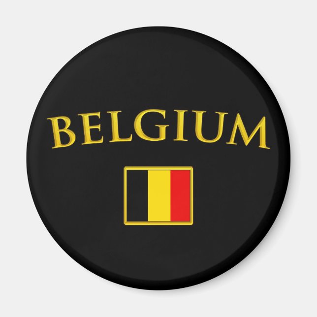 Golden Belgium Magnet (Front)