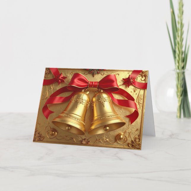 Golden Bells Holiday Card (Front)