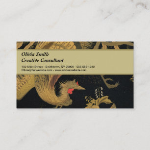 Golden Bird Japanese Classic Antique Business Card