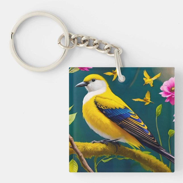 Golden Bird Keychain (Front)