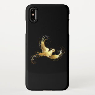 Golden Bird on Black Background iPhone XS Max Case