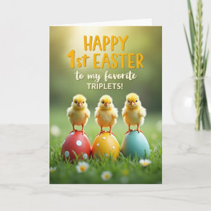 Golden Birds Easter First Card