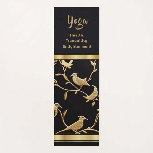 Golden Birds - Yoga Mat (Front)