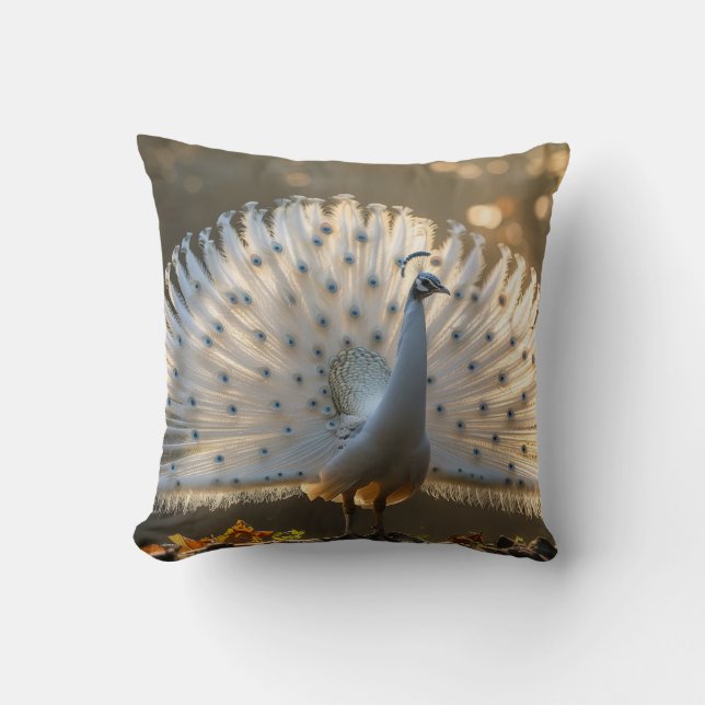 Golden Birth Modern  Throw Pillow (Front)