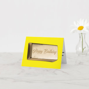 Golden Birthday Bar of Humor Card