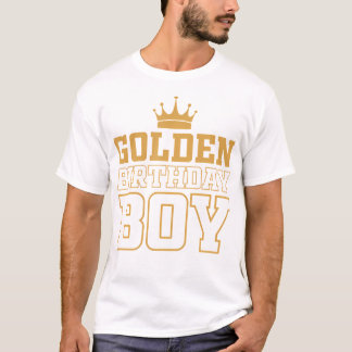 Golden Birthday Boys Birthday Party Decoration Bda T-Shirt
