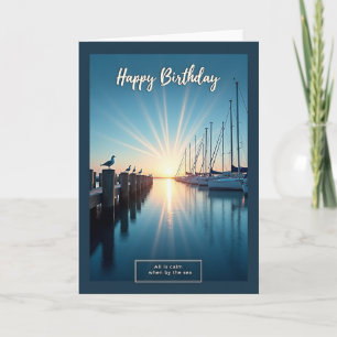Golden Birthday Marina Card
