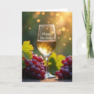 Golden Birthday Toast Card