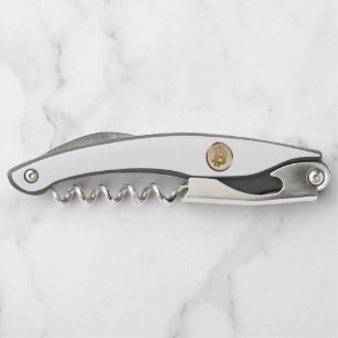 Golden Bitcoin Corkscrew