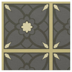 Golden Black Fabric