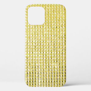 Golden black glass: luxurious surface. iPhone 12 case