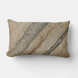 Golden Black Snake Skin Pillow, Luxury Lumbar Pillow