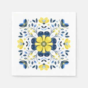 Golden Bloom Harmony Napkin