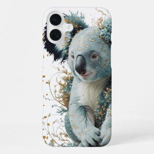 Golden Bloom Koala iPhone 16 Plus Case