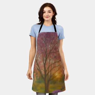 Golden Bloom – Sunset Garden Painting Apron