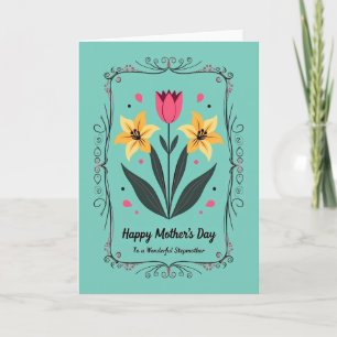 Golden Blooms Day Card