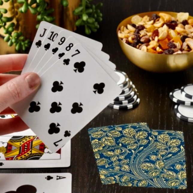 Golden Blossom Elegance Playing Cards (Creator Uploaded)