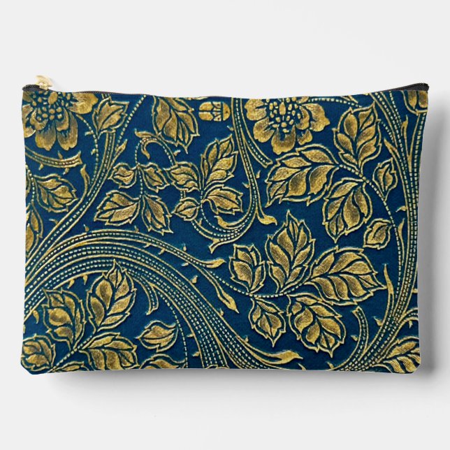 Golden Blossom Elegance Print Cut Sac à coudre (Recto)