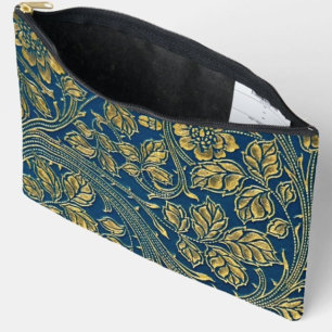 Golden Blossom Elegance Print Cut Sew Bag 