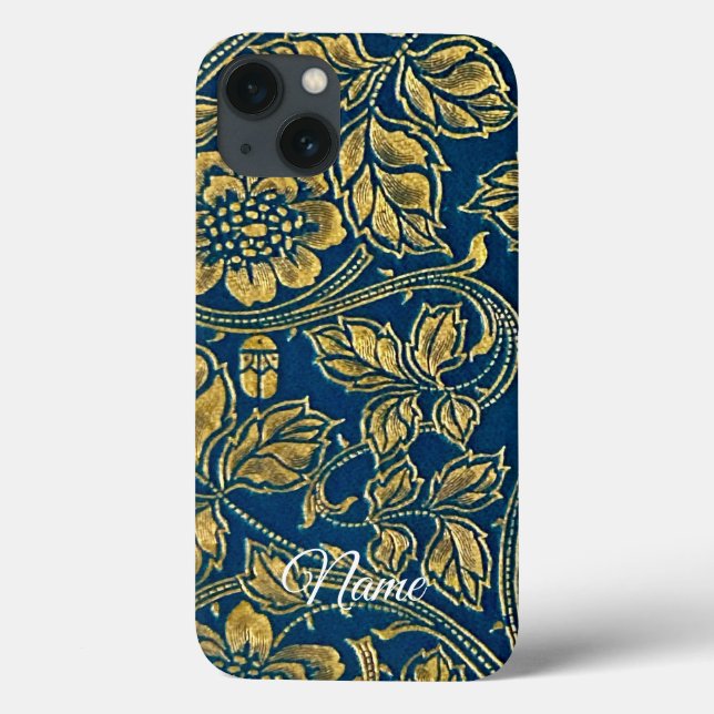Golden Blue Elegance  Case-Mate iPhone Case (Back)