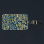 Golden Blue Elegance Luggage Tag<br><div class="desc">Travel in style with this durable,  customizable luggage tag,  featuring high-quality materials,  a secure strap,  and a personalized design to make your suitcase easy to spot.</div>
