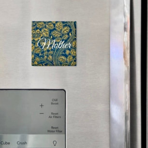 Golden Blue Elegance  Magnet