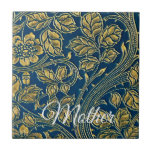 Golden Blue Elegance  Tile<br><div class="desc">Add a personalized touch to your space with our customizable Golden Blue Elegance  tiles — perfect for home decor,  gifts,  and creative design projects.</div>