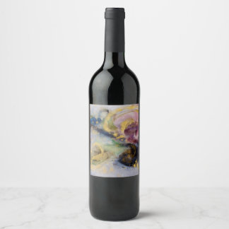 Golden blush dream wine label