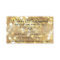 Golden Bokeh Hairstylist Business Card Templates