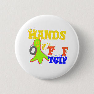 Golden Boo! Girly TGIF Thanks God Its Friday Hakun 2 Inch Round Button
