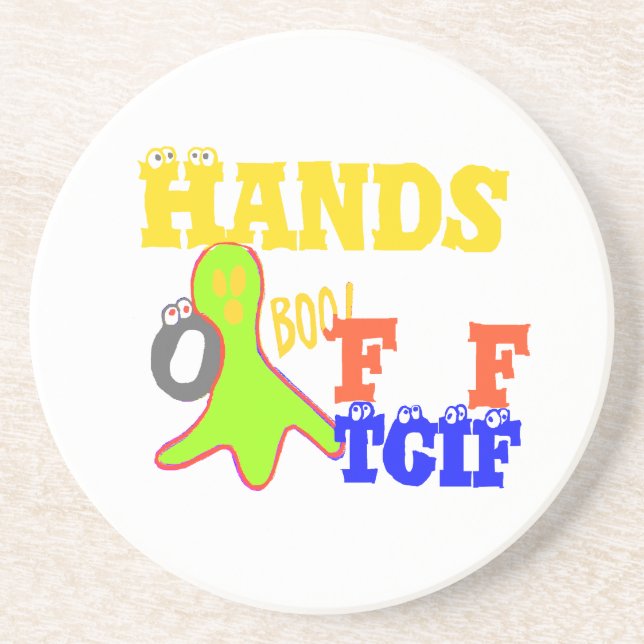 Golden Boo! Girly TGIF Thanks God Its Friday Hakun Coaster (Front)